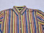 Camisa Ralph Lauren Mujer Talla Chica Amarillo Con Lineas