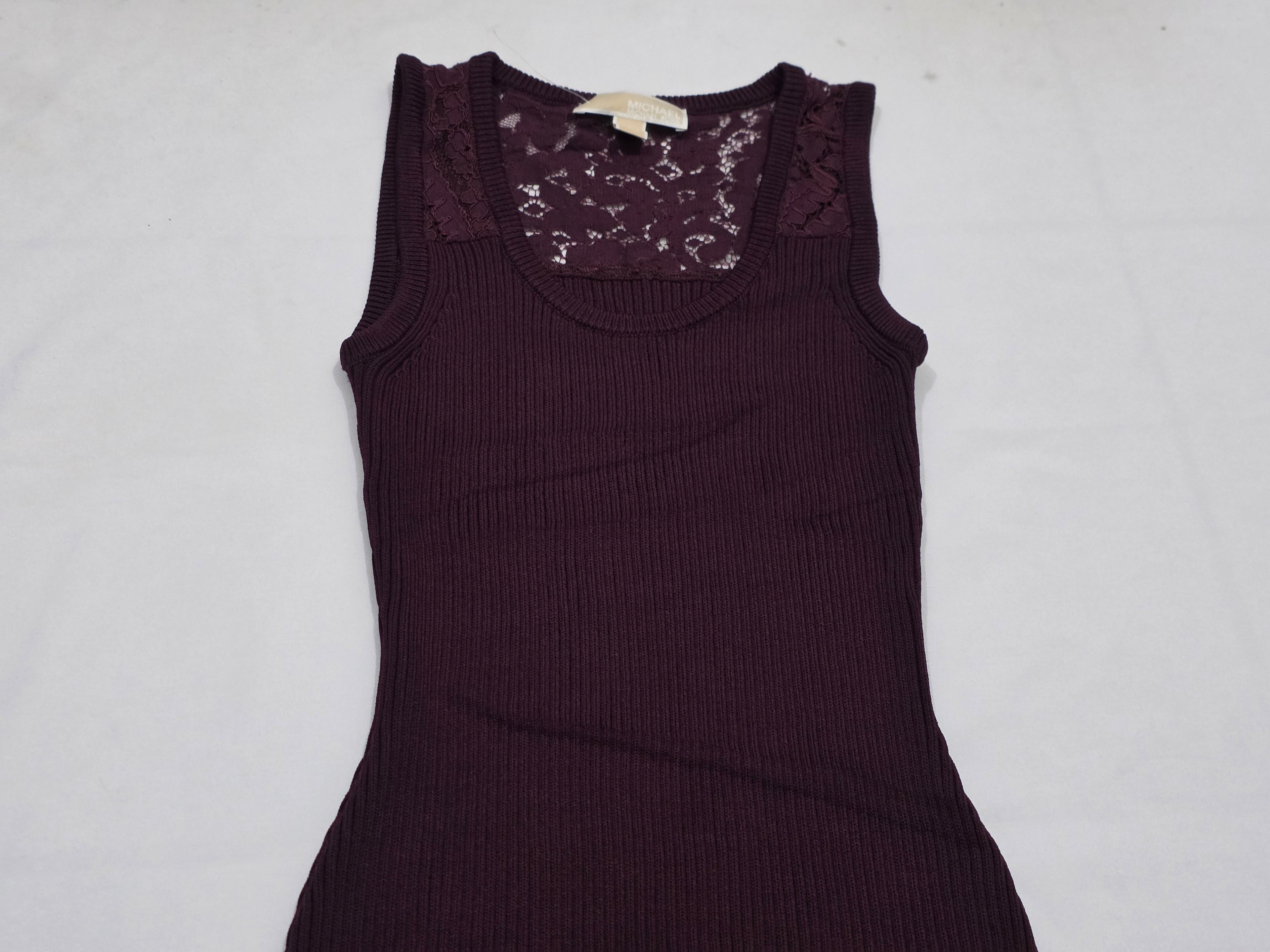 Maxi Vestido Michael Kors De Mujer Chica Vino Sin Mangas