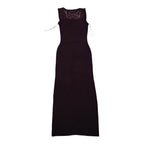 Maxi Vestido Michael Kors De Mujer Chica Vino Sin Mangas