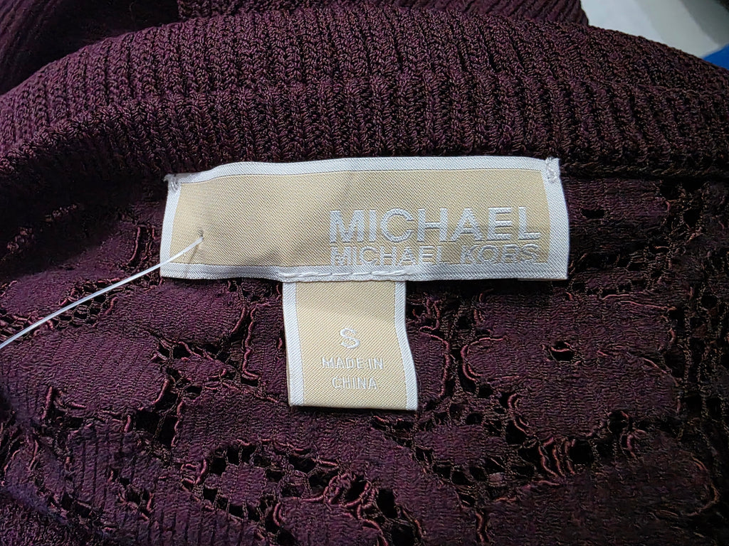 Maxi Vestido Michael Kors De Mujer Chica Vino Sin Mangas