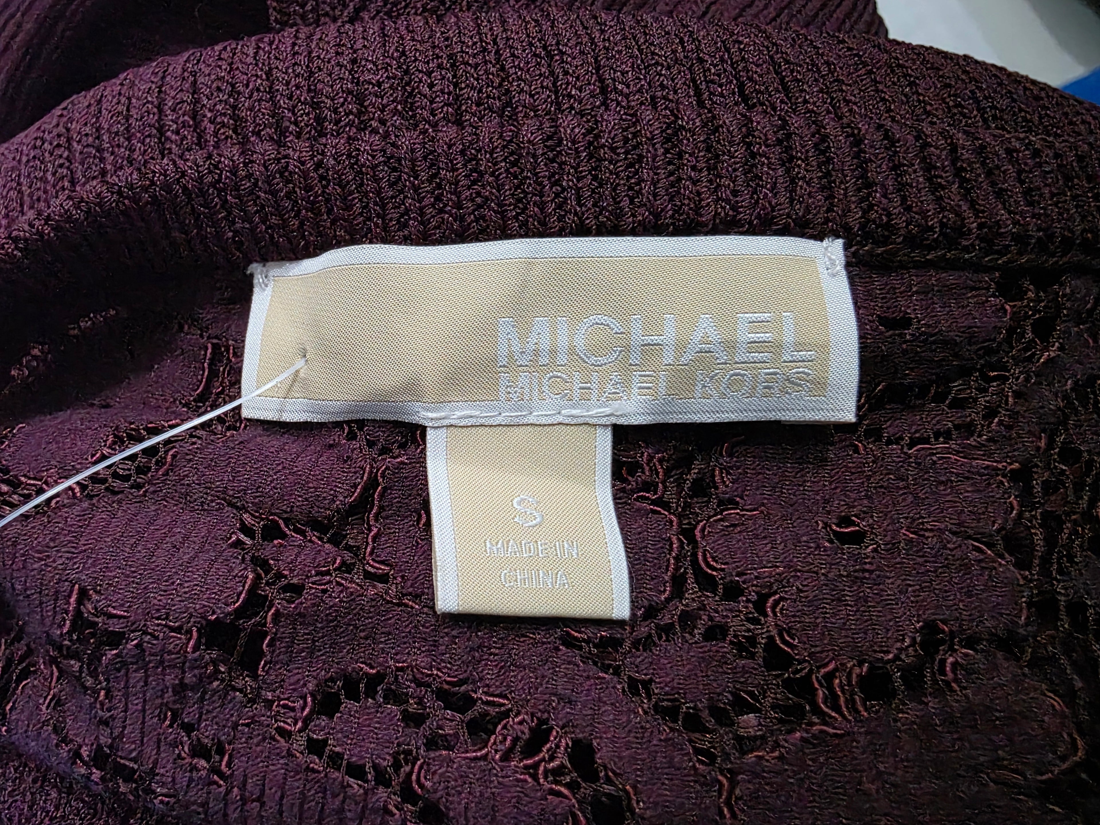 Maxi Vestido Michael Kors De Mujer Chica Vino Sin Mangas