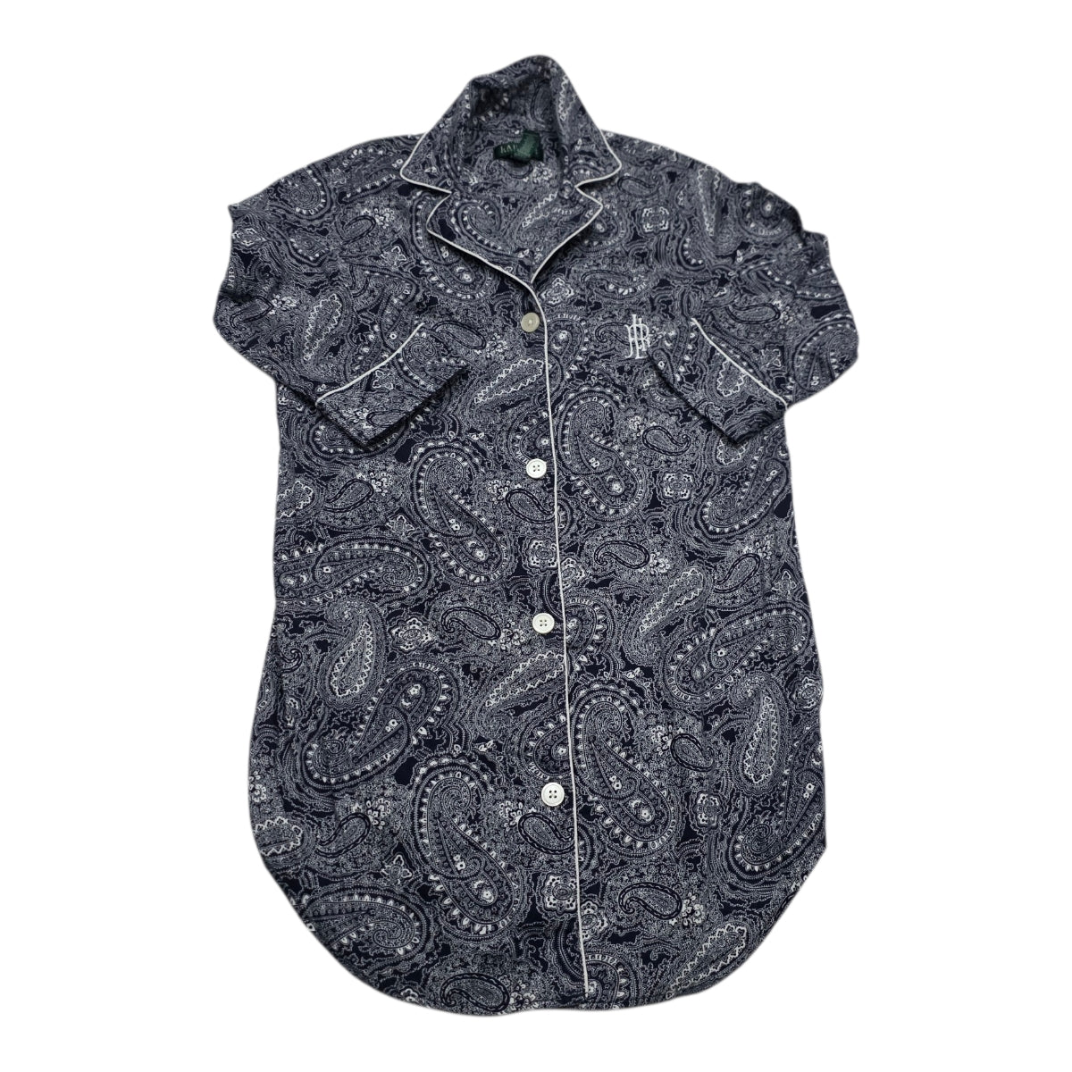 Camison Ralph Lauren De Mujer Talla Chica Azul Con Figuras