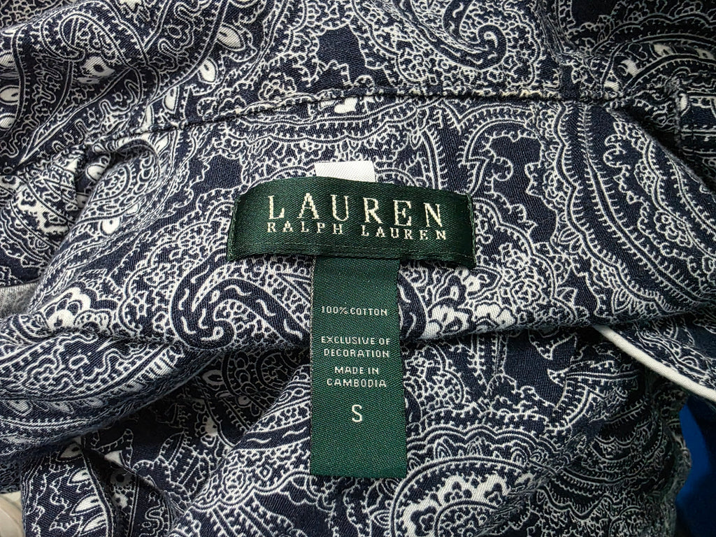 Camison Ralph Lauren De Mujer Talla Chica Azul Con Figuras