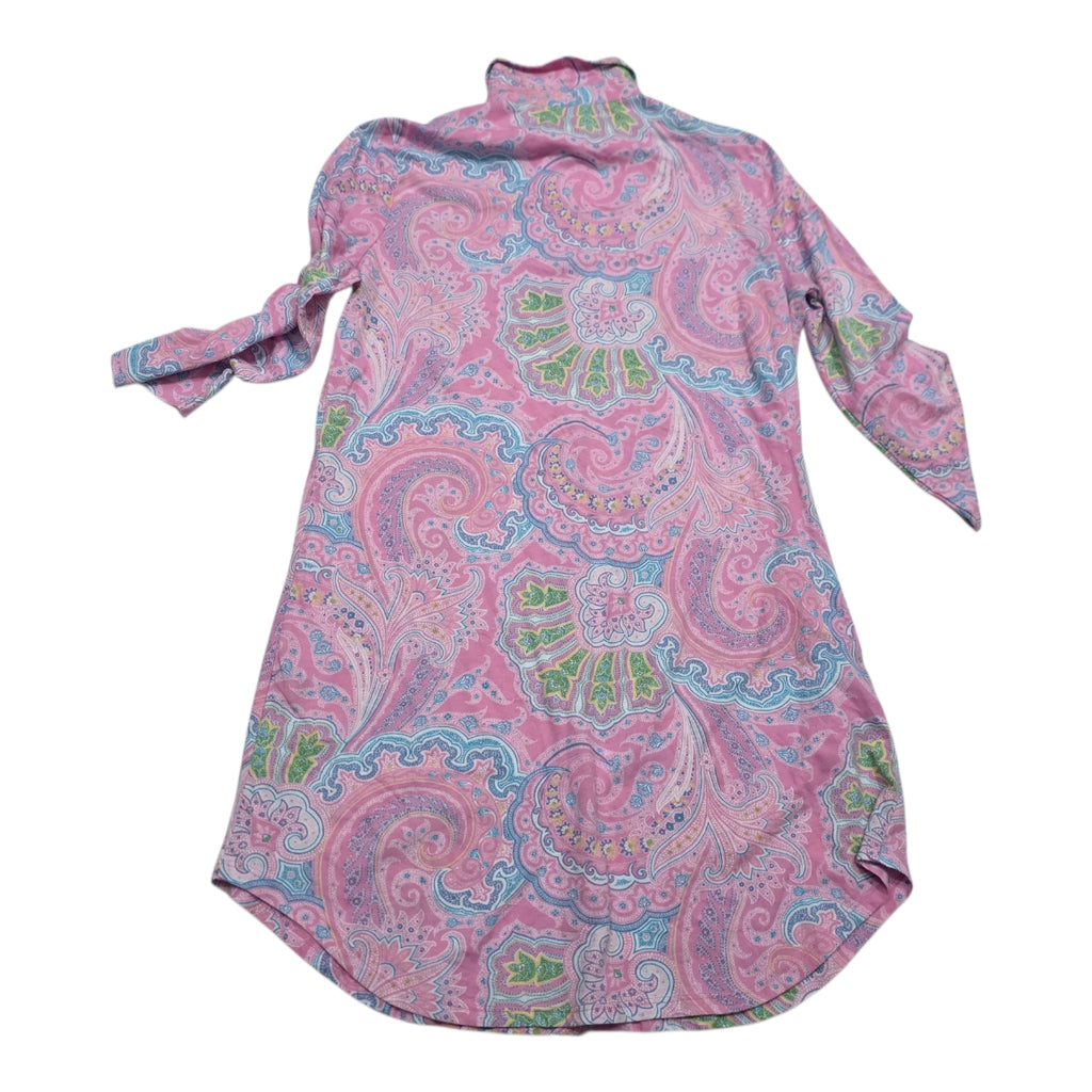 Camison Ralph Lauren De Mujer Talla Chica Rosa Con Figuras