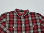 Camisa Ralph Lauren Mujer Mediana Color Rojo Con Cuadros