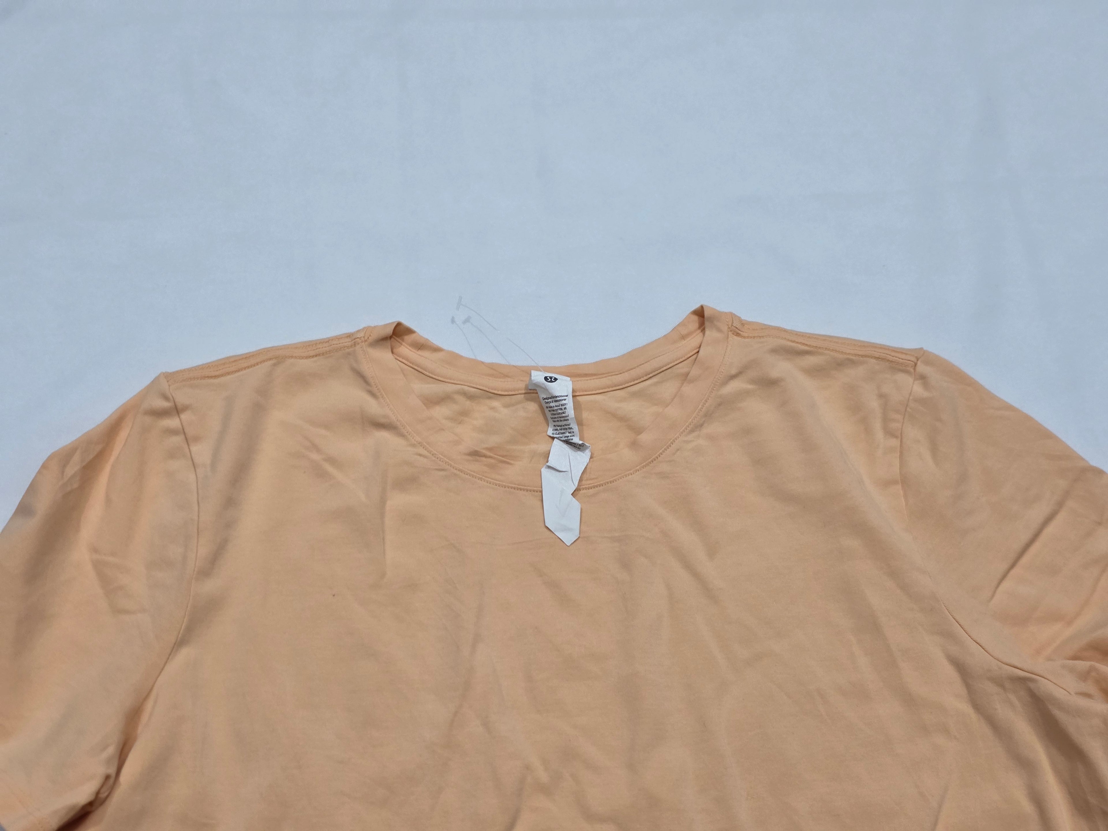 Playera Lululemon D Mujer Talla 10 Color Naranja Manga Corta