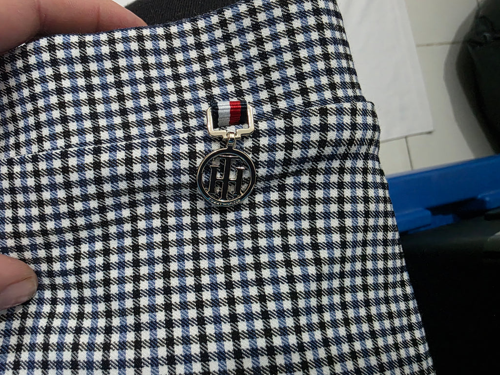 Biker Tommy Hilfiger De Mujer Talla 8 Cuadriculado