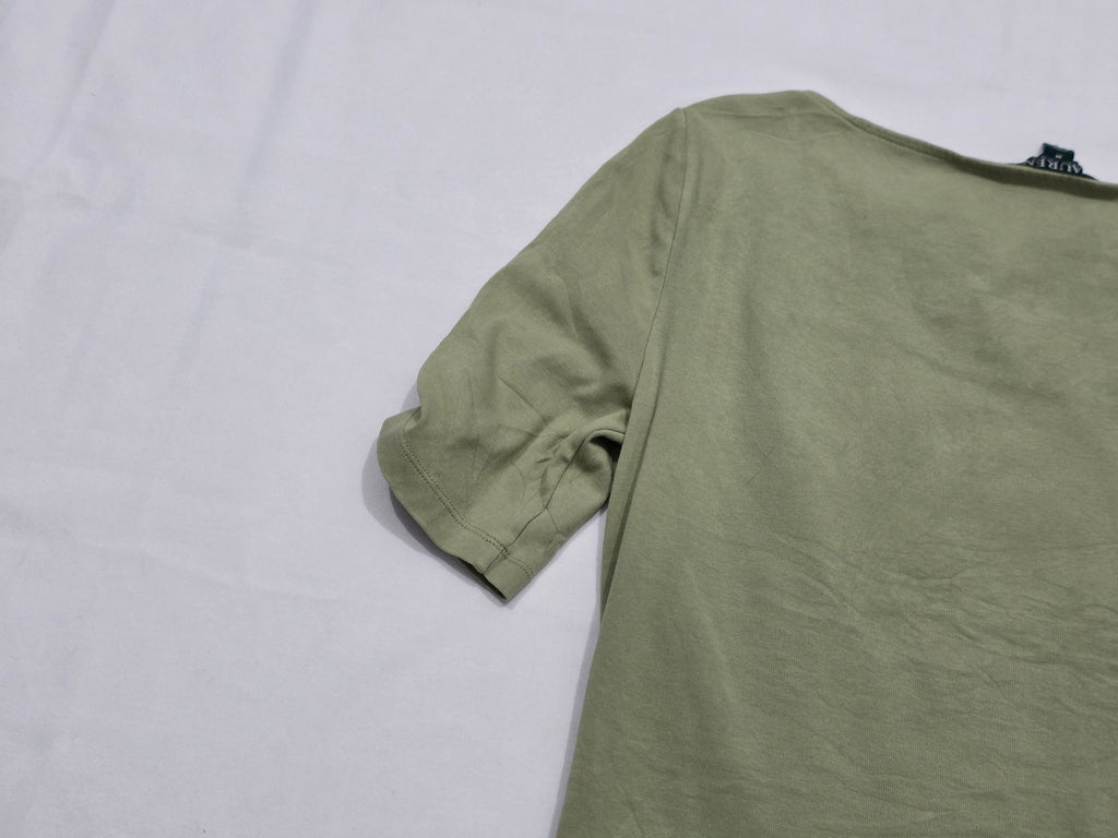 Playera Ralph Lauren Mujer Talla Mediana Color Verde Opaco