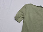 Playera Ralph Lauren Mujer Talla Mediana Color Verde Opaco