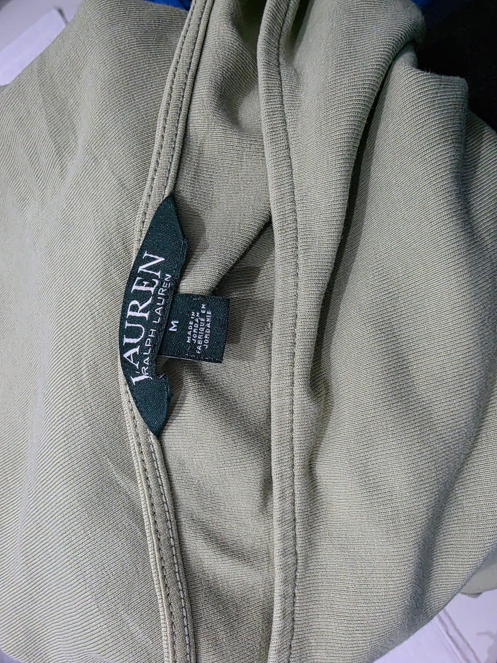 Playera Ralph Lauren Mujer Talla Mediana Color Verde Opaco