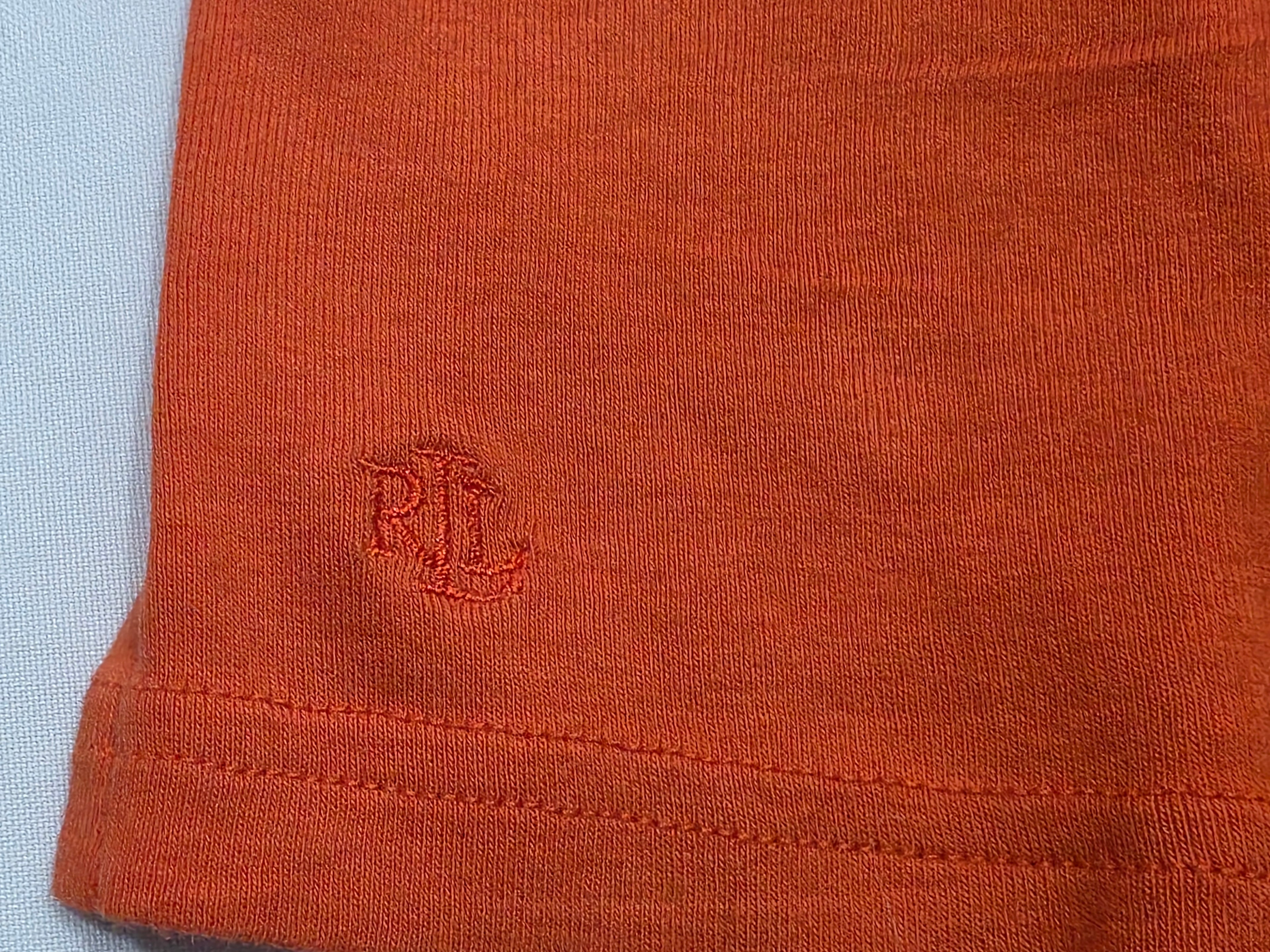 Playera Ralph Lauren De Mujer Talla Grande Color Naranja