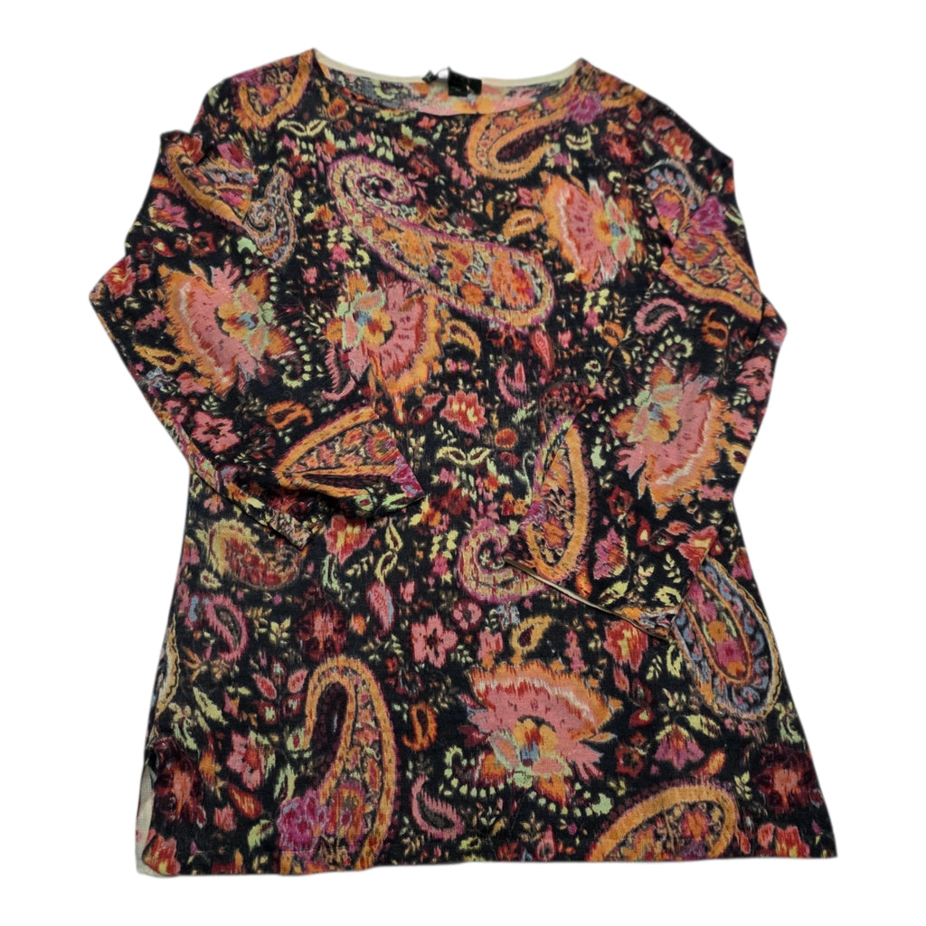 Blusa Ralph Lauren De Seda Talla Grande Multicolor