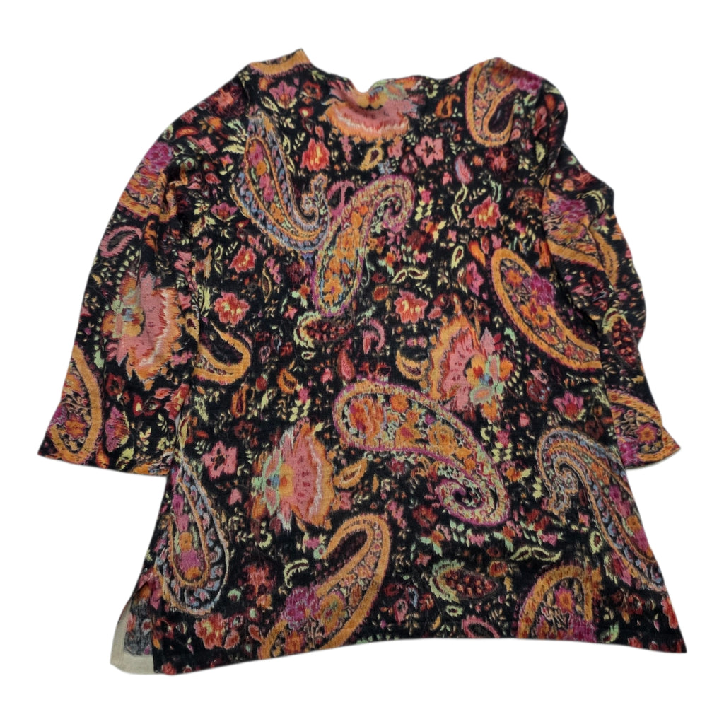 Blusa Ralph Lauren De Seda Talla Grande Multicolor