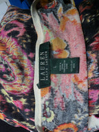 Blusa Ralph Lauren De Seda Talla Grande Multicolor