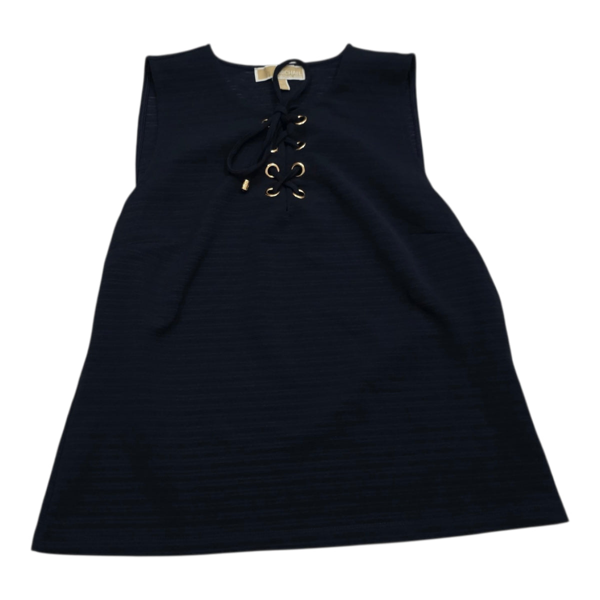 Blusa Michael Kors Azul Sin Mangas Talla Grande Con Cordones