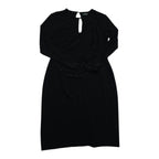 Vestido Ralph Lauren Mujer Talla 14 Color Negro Manga Larga