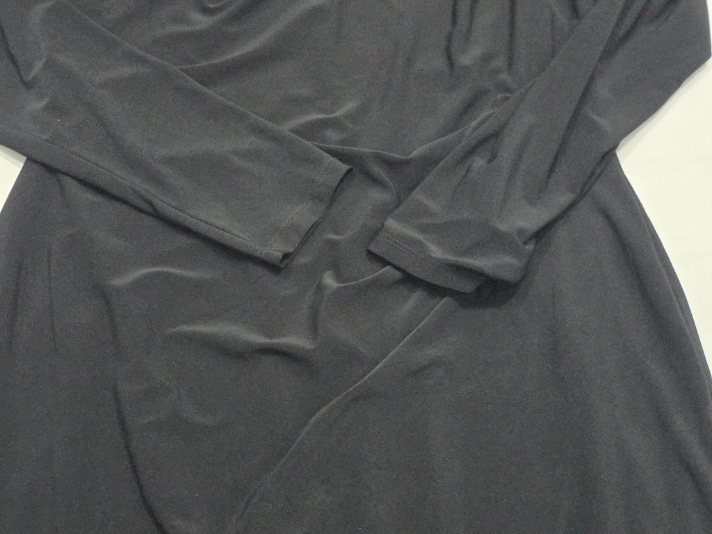 Vestido Ralph Lauren Mujer Talla 14 Color Negro Manga Larga