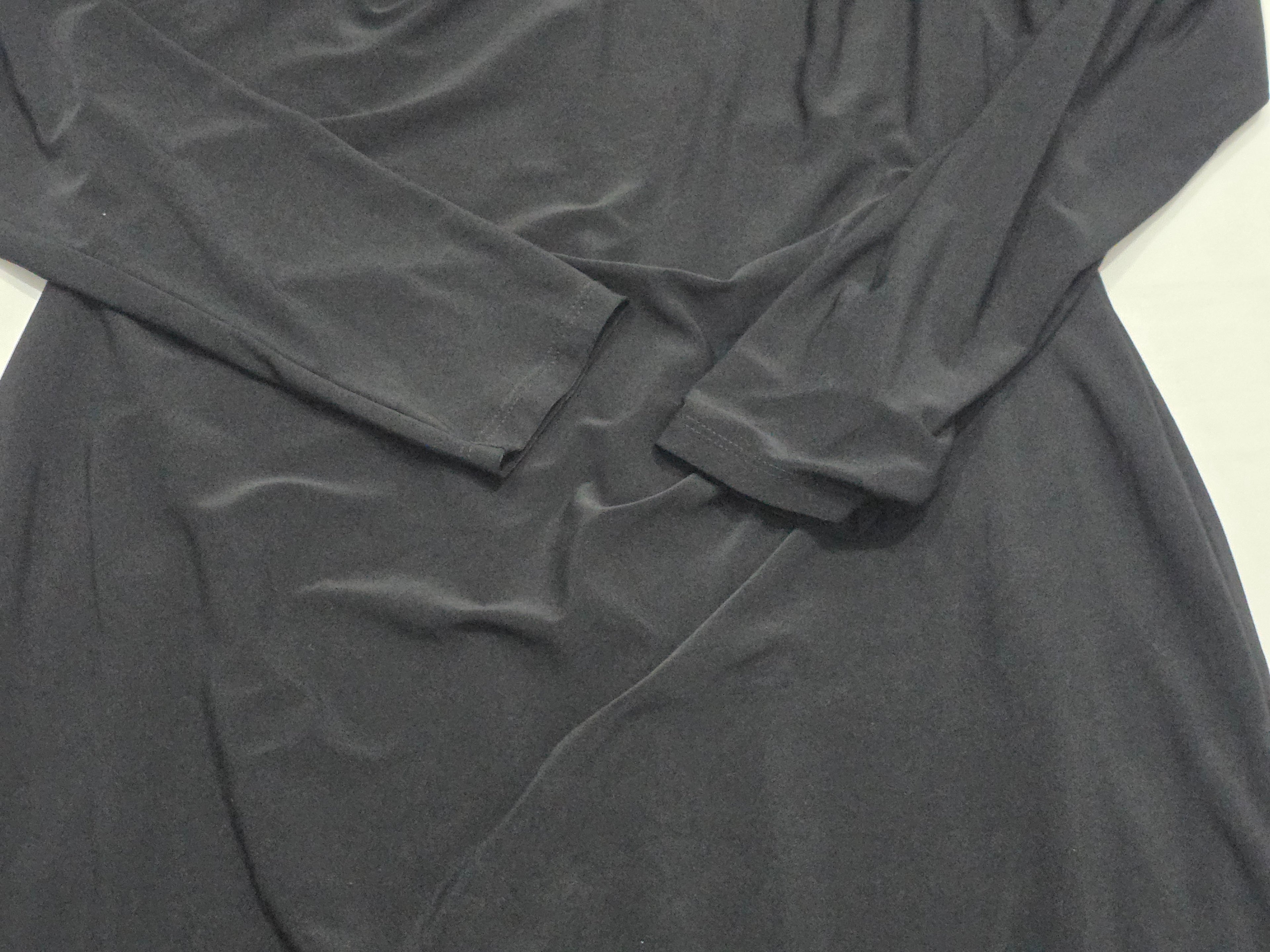 Vestido Ralph Lauren Mujer Talla 14 Color Negro Manga Larga