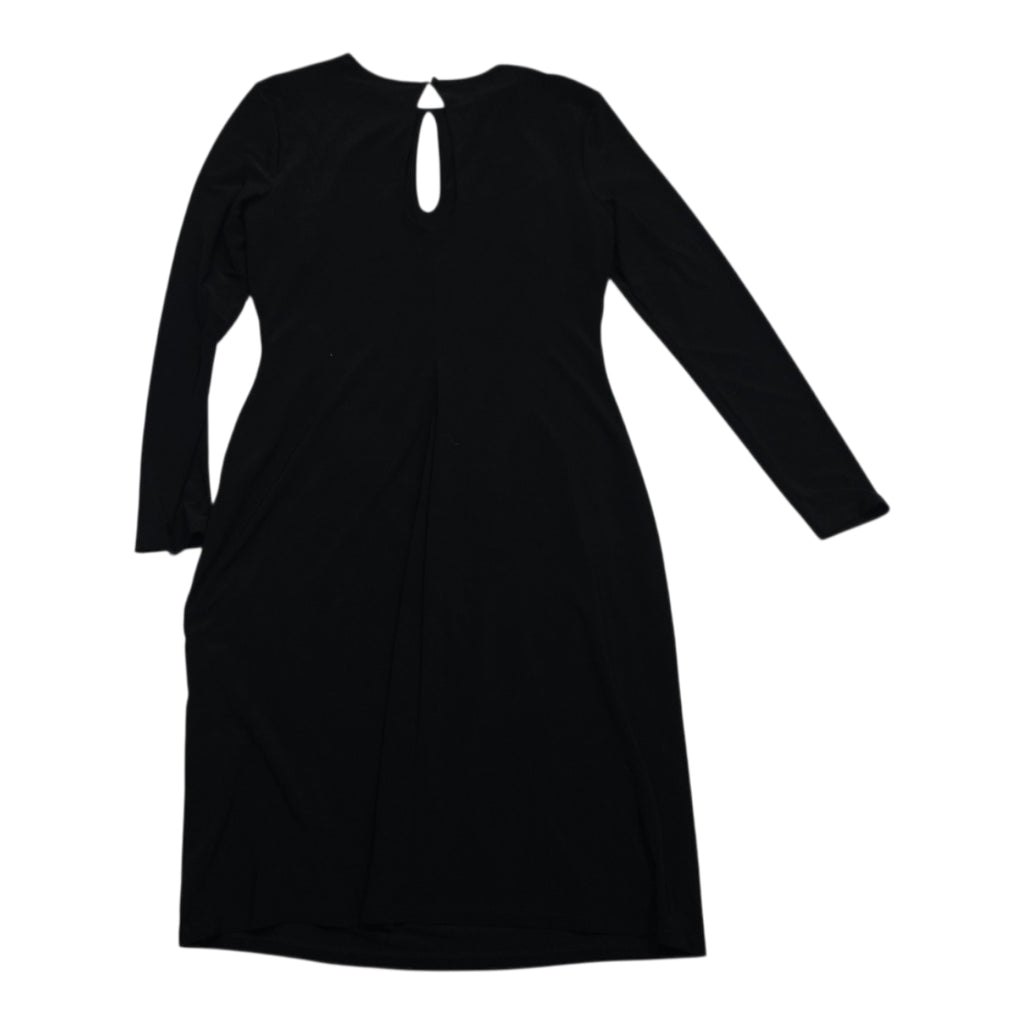 Vestido Ralph Lauren Mujer Talla 14 Color Negro Manga Larga