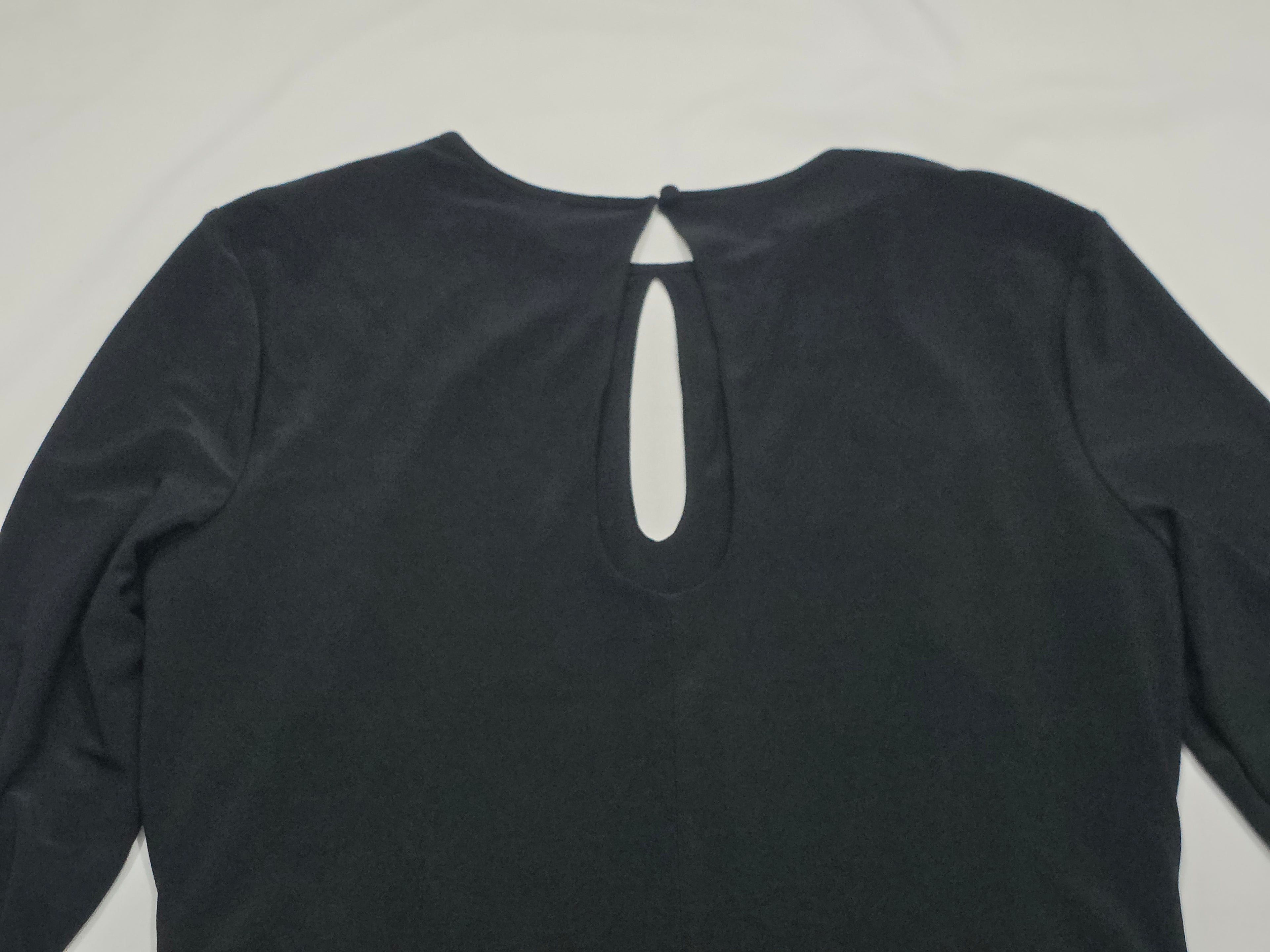 Vestido Ralph Lauren Mujer Talla 14 Color Negro Manga Larga