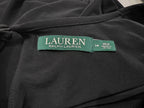 Vestido Ralph Lauren Mujer Talla 14 Color Negro Manga Larga