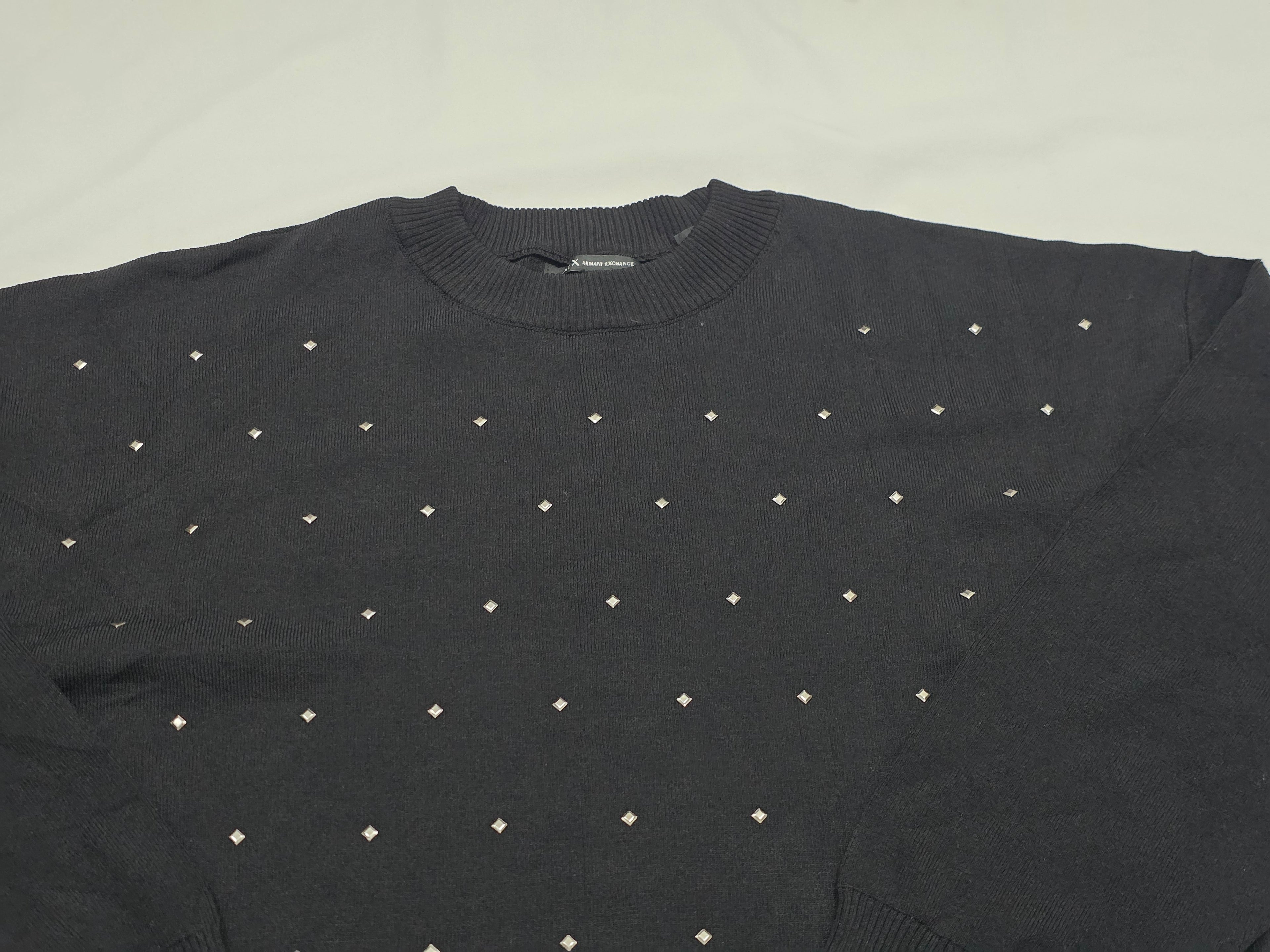 Sueter Armani Exchange De Mujer Color Negro Con Estoperoles