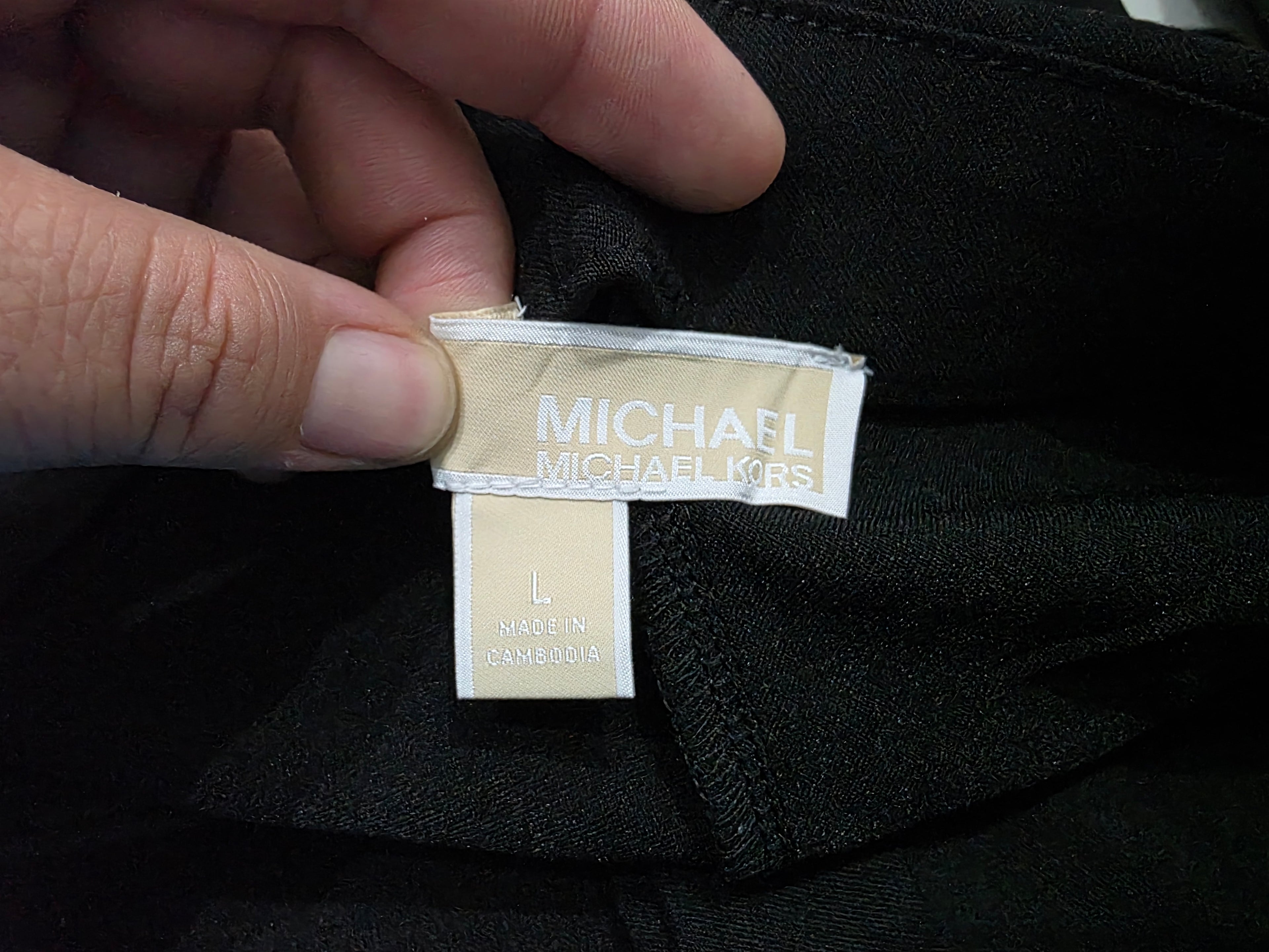 Michael Kors Super Skinny Pull On Color Negro Talla Grande