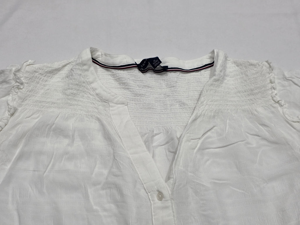 Camisa Tommy Hilfiger Viscose Blanco Mujer Extra Grande