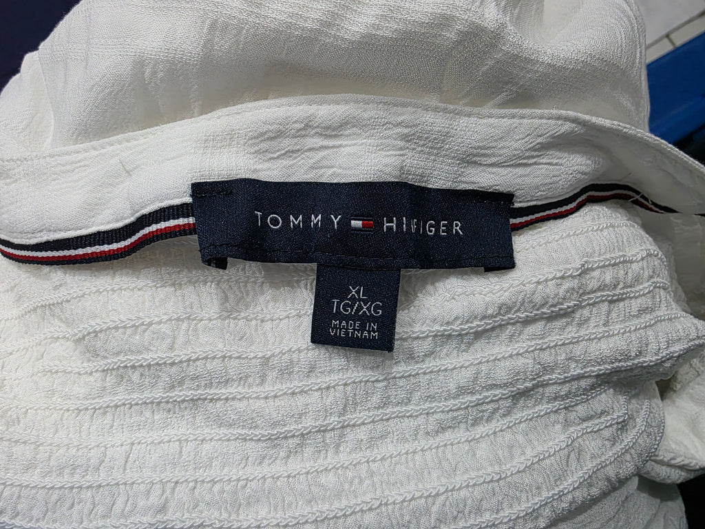 Camisa Tommy Hilfiger Viscose Blanco Mujer Extra Grande