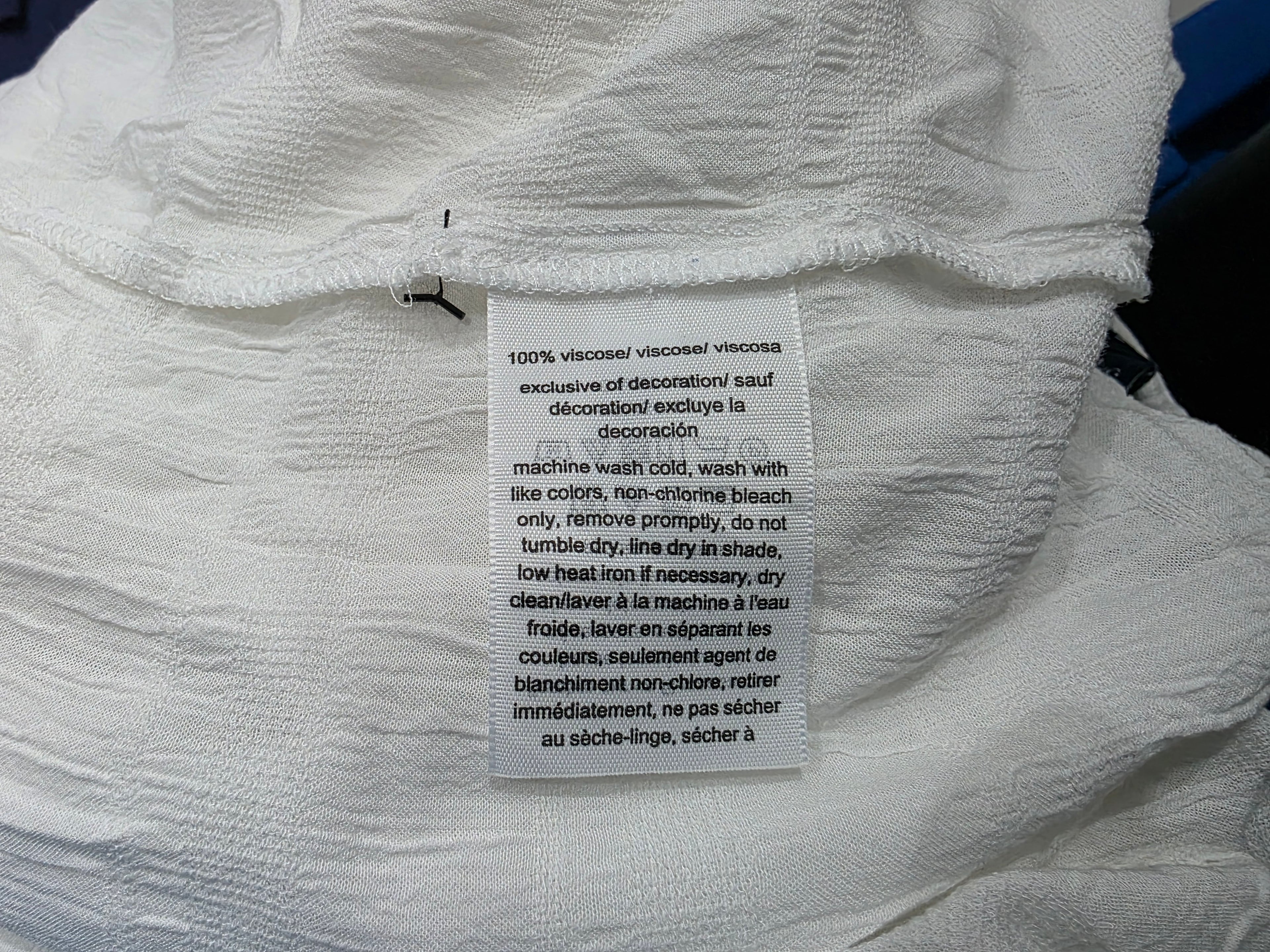 Camisa Tommy Hilfiger Viscose Blanco Mujer Extra Grande