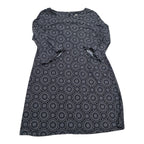 Vestido Tommy Hilfiger Talla 16 Azul Con Figuras Manga Larga