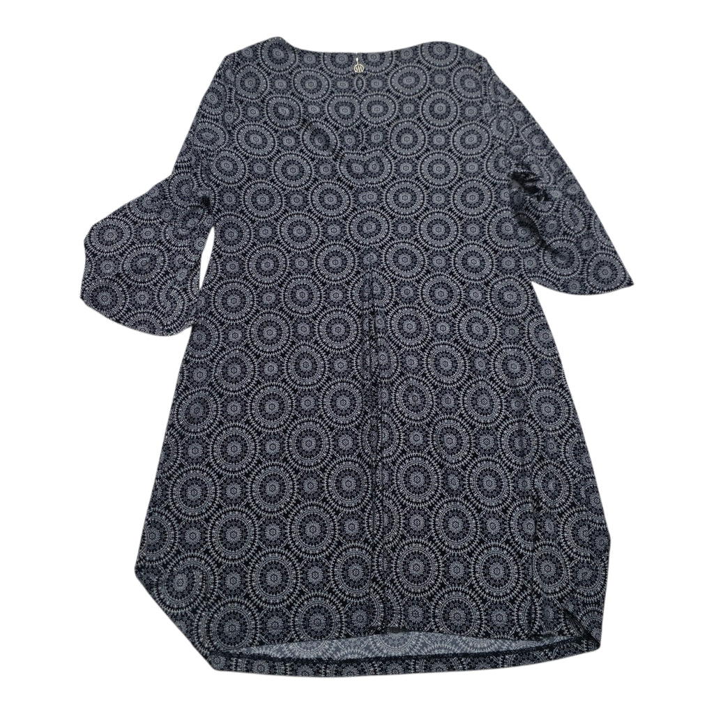 Vestido Tommy Hilfiger Talla 16 Azul Con Figuras Manga Larga