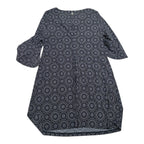 Vestido Tommy Hilfiger Talla 16 Azul Con Figuras Manga Larga