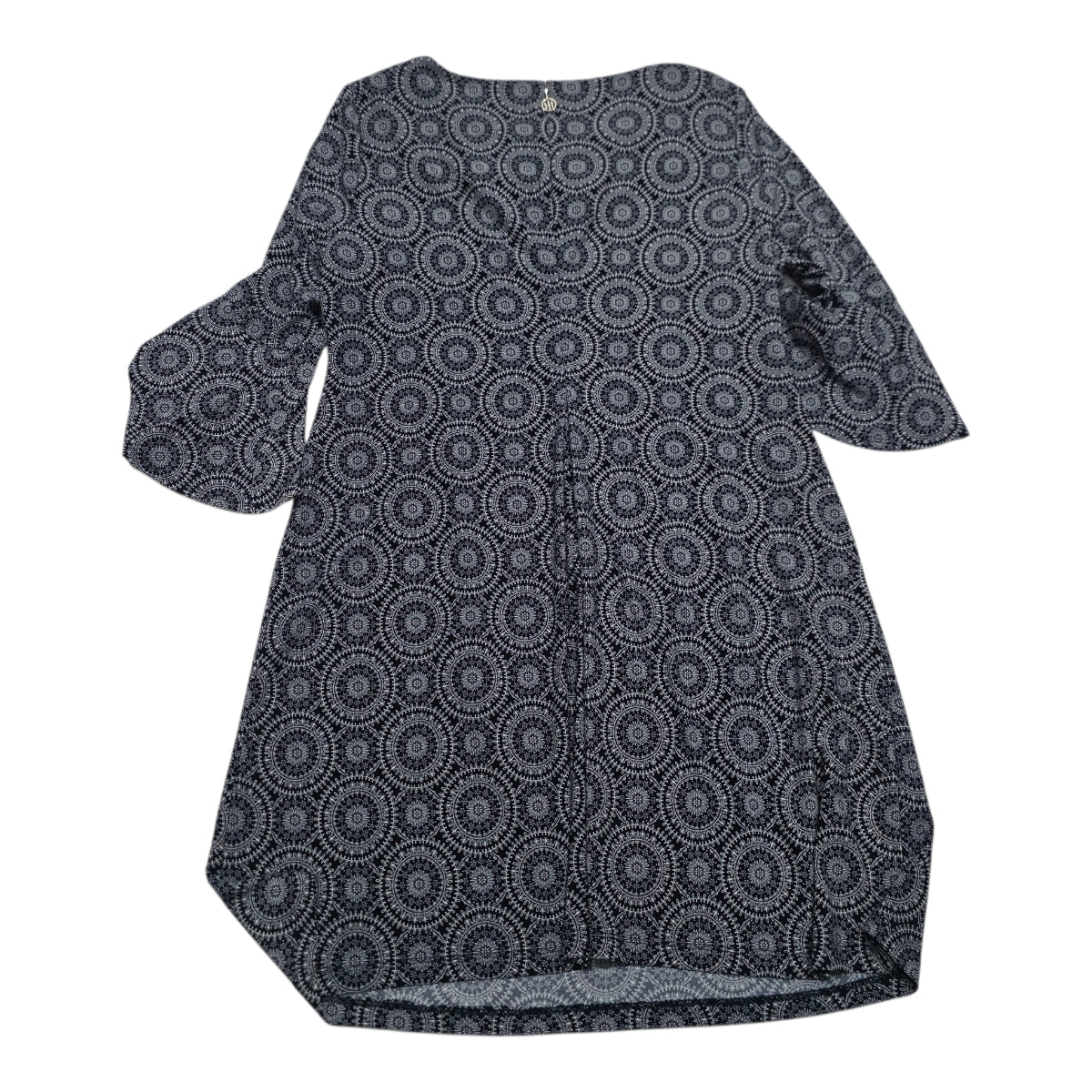 Vestido Tommy Hilfiger Talla 16 Azul Con Figuras Manga Larga