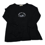 Playera Manga Larga Michael Kors Negra De Mujer Talla 1x