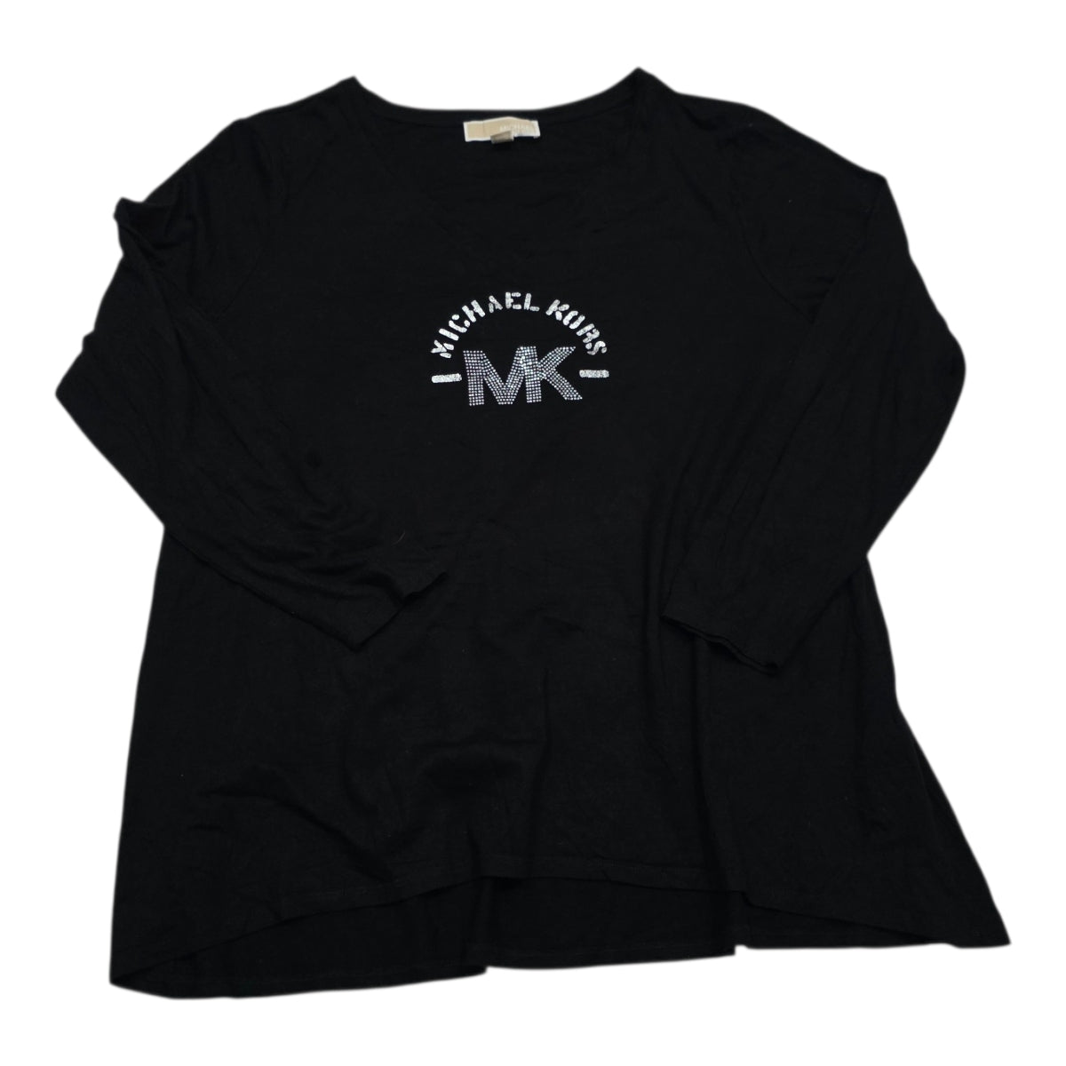 Playera Manga Larga Michael Kors Negra De Mujer Talla 1x