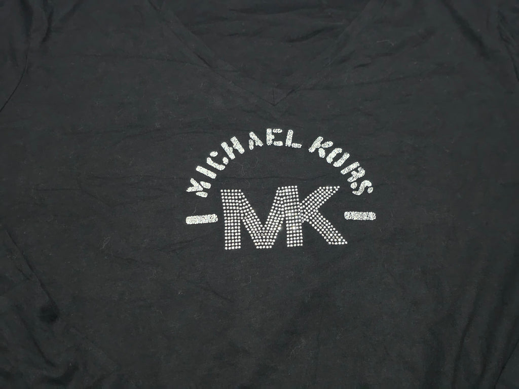 Playera Manga Larga Michael Kors Negra De Mujer Talla 1x