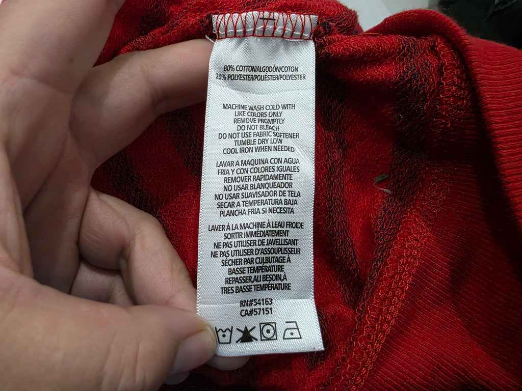 Sudadera Tommy Hilfiger De Mujer Talla 2x Roja Con Rayas