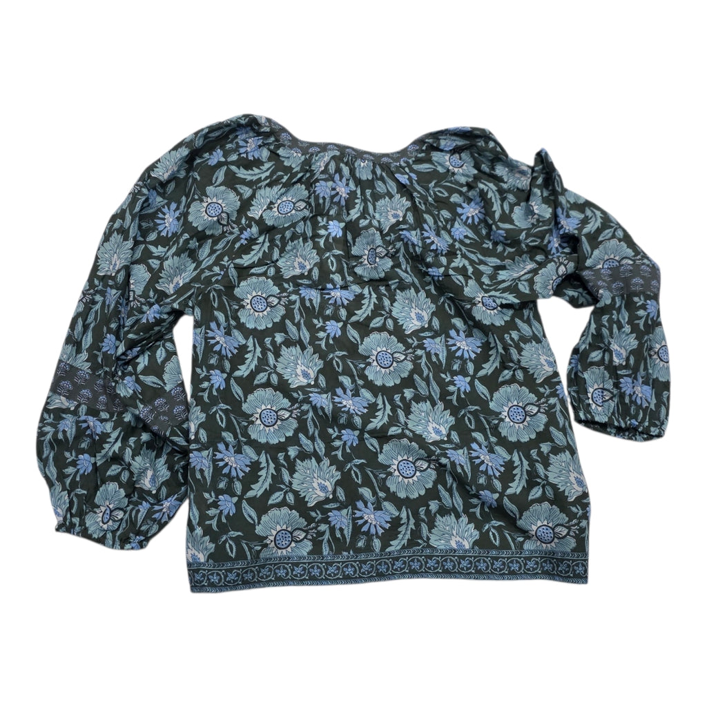 Blusa Vineyard Vines Mujer Verde/azul Floreada Extra Chica