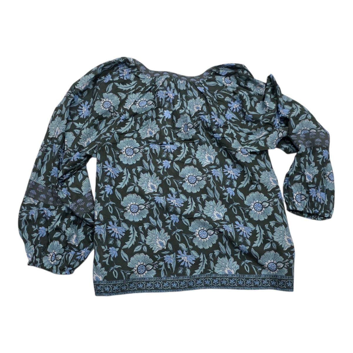 Blusa Vineyard Vines Mujer Verde/azul Floreada Extra Chica