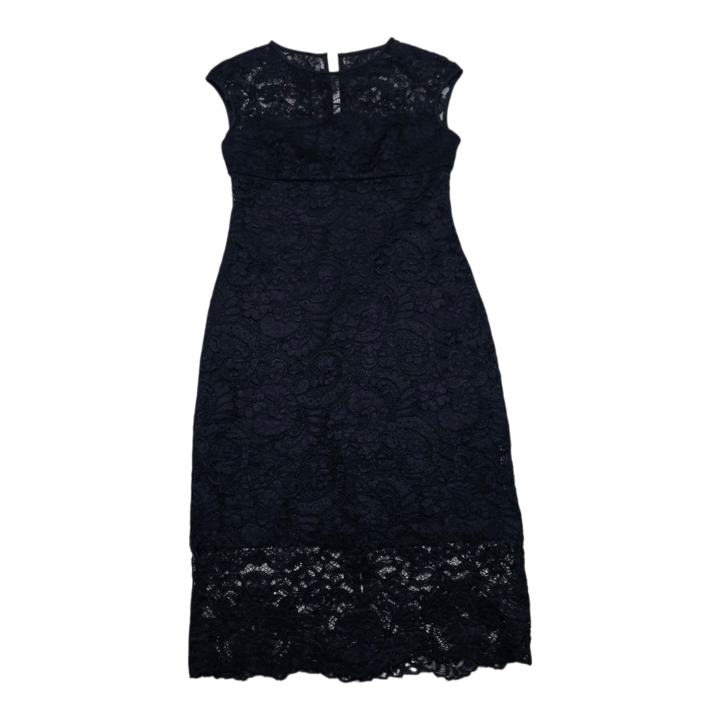 Vestido De Encaje Ralph Lauren De Mujer Talla 2 Azul Marino