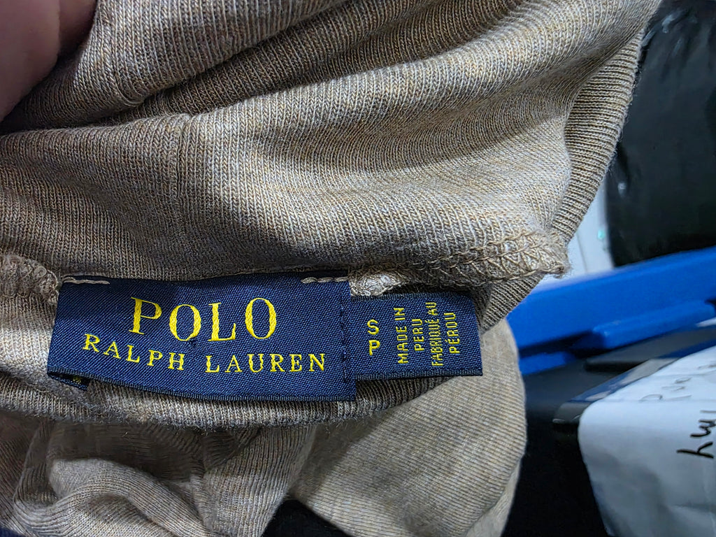 Blusa Turtle Neck Ralph Lauren Mujer Talla Chica Color Cafe