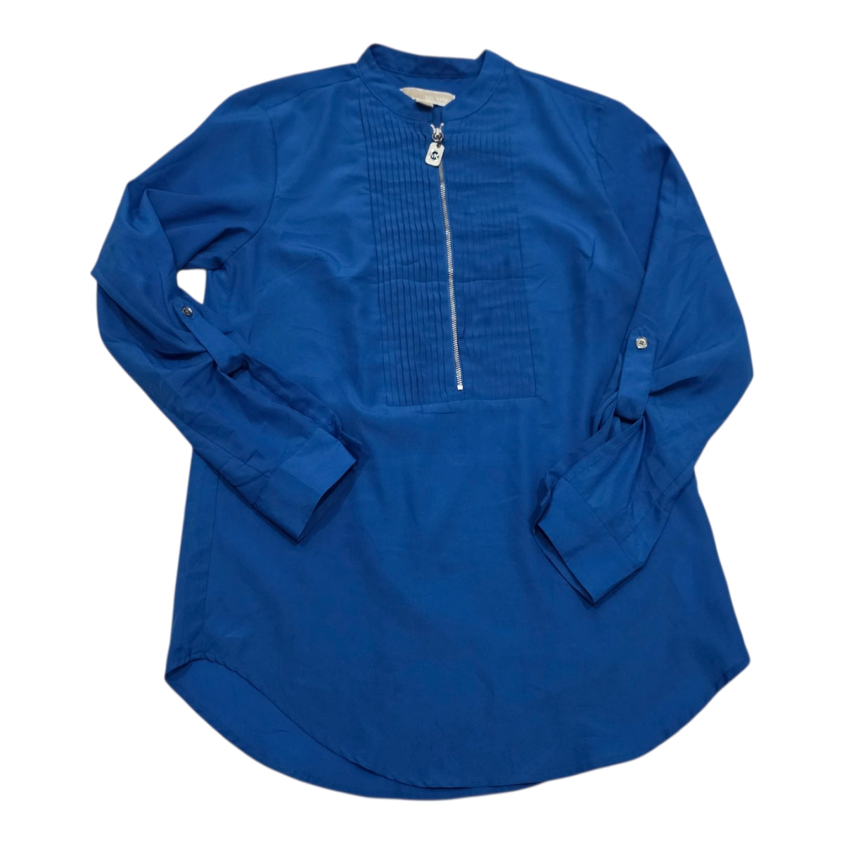 Blusa Michael Kors De Mujer Talla Chica Azul Con Plateado