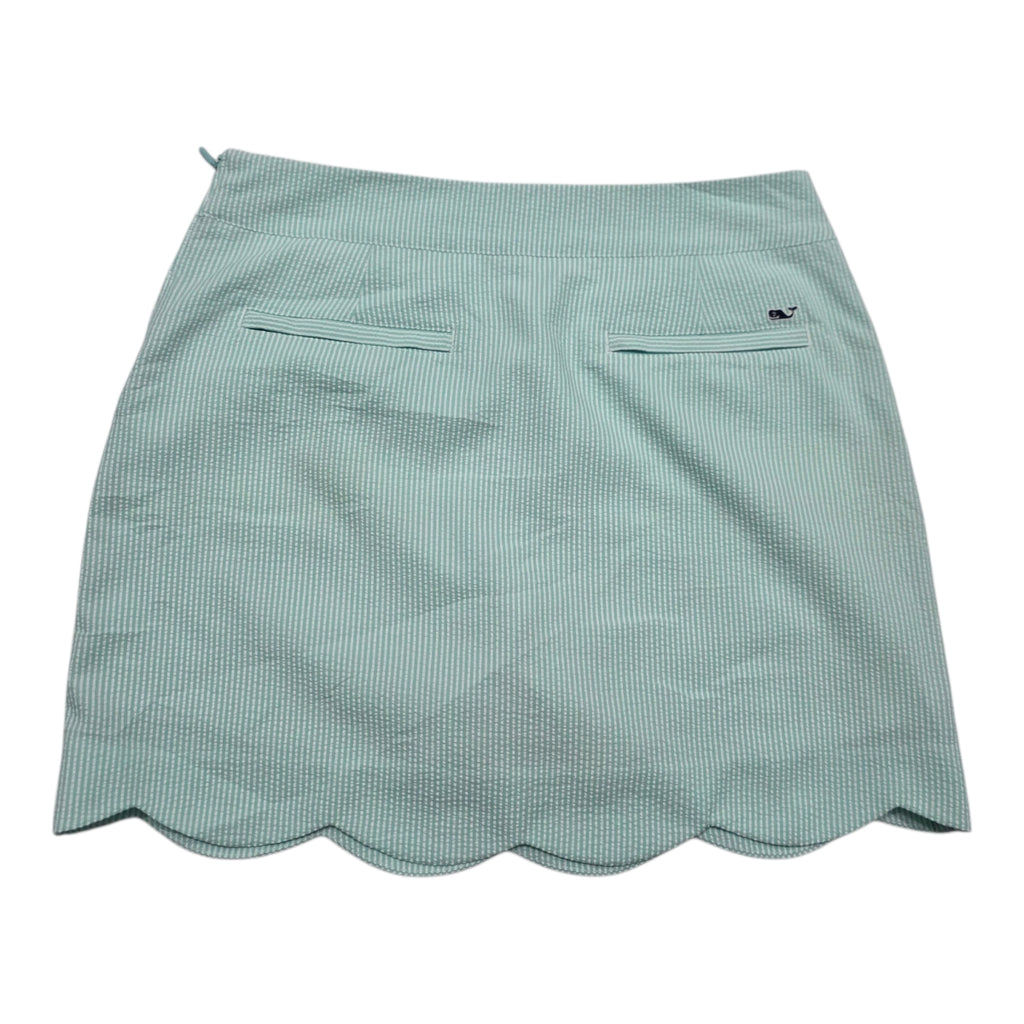 Falda Con Short Vineyard Vines Verde Con Lineas Talla 6