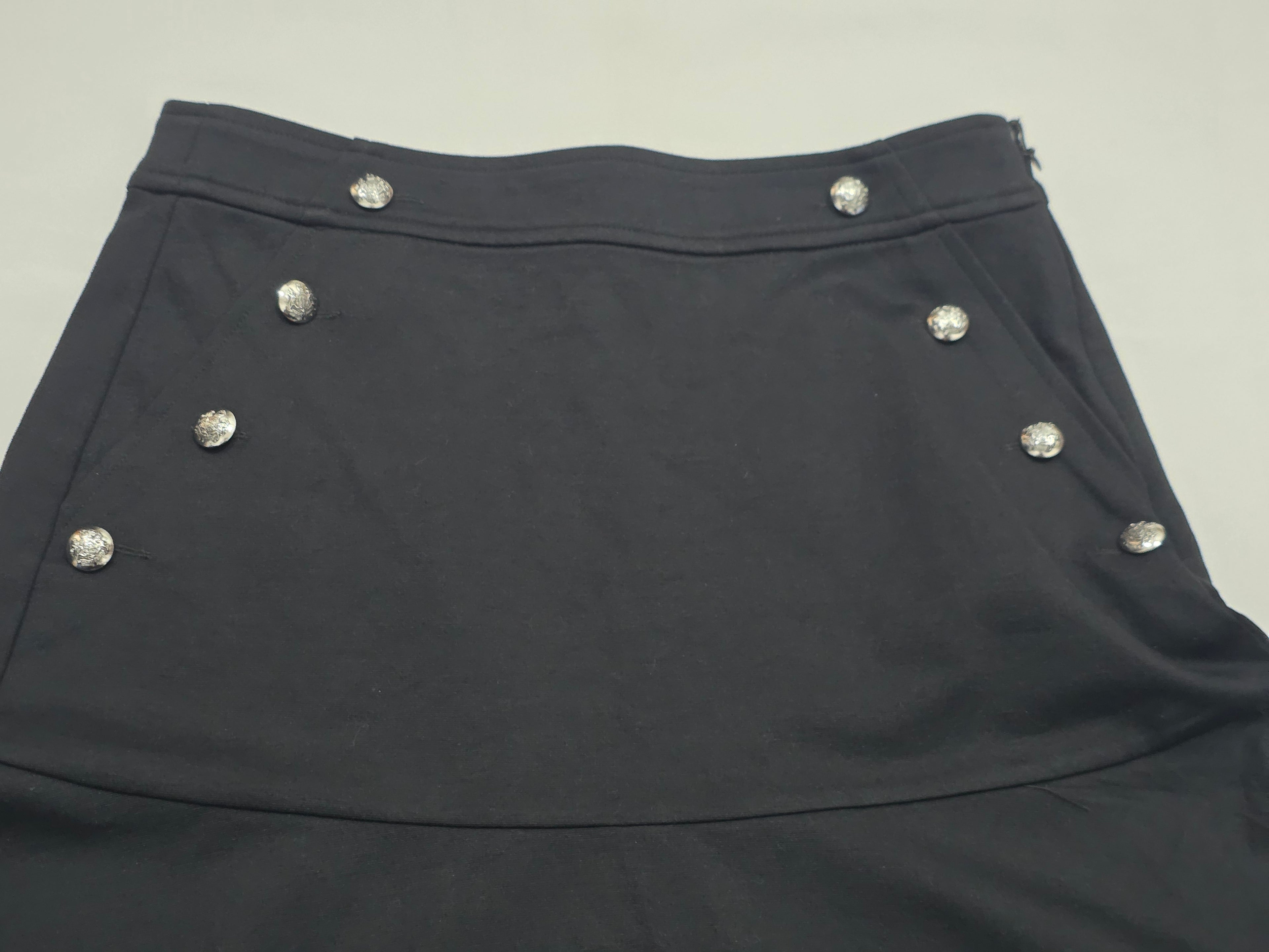Falda Ralph Lauren Black De Mujer Mediana Con Botones