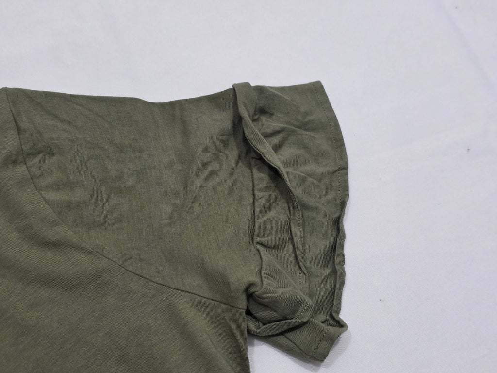 Playera Michael Kors Mujer Verde Opaco Mediana Manga Amplia