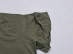 Playera Michael Kors Mujer Verde Opaco Mediana Manga Amplia