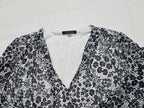 Blusa Tommy Hilfiger De Mujer Floreada Gris/blanco