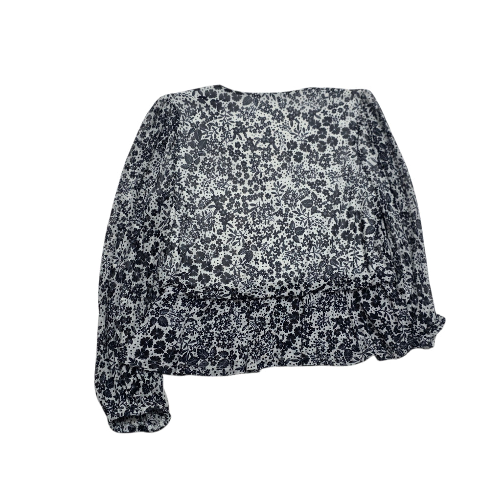 Blusa Tommy Hilfiger De Mujer Floreada Gris/blanco