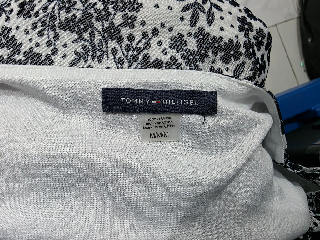 Blusa Tommy Hilfiger De Mujer Floreada Gris/blanco